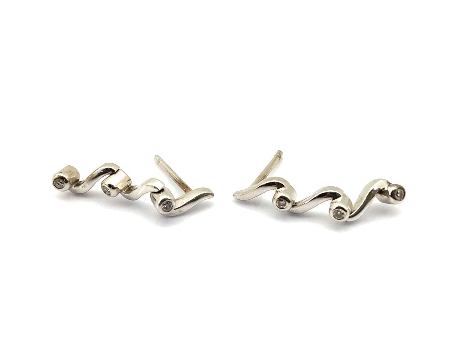 Pendientes Oro 18k Con Diamante