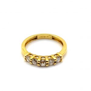 Sortija Oro 18k Con Diamante