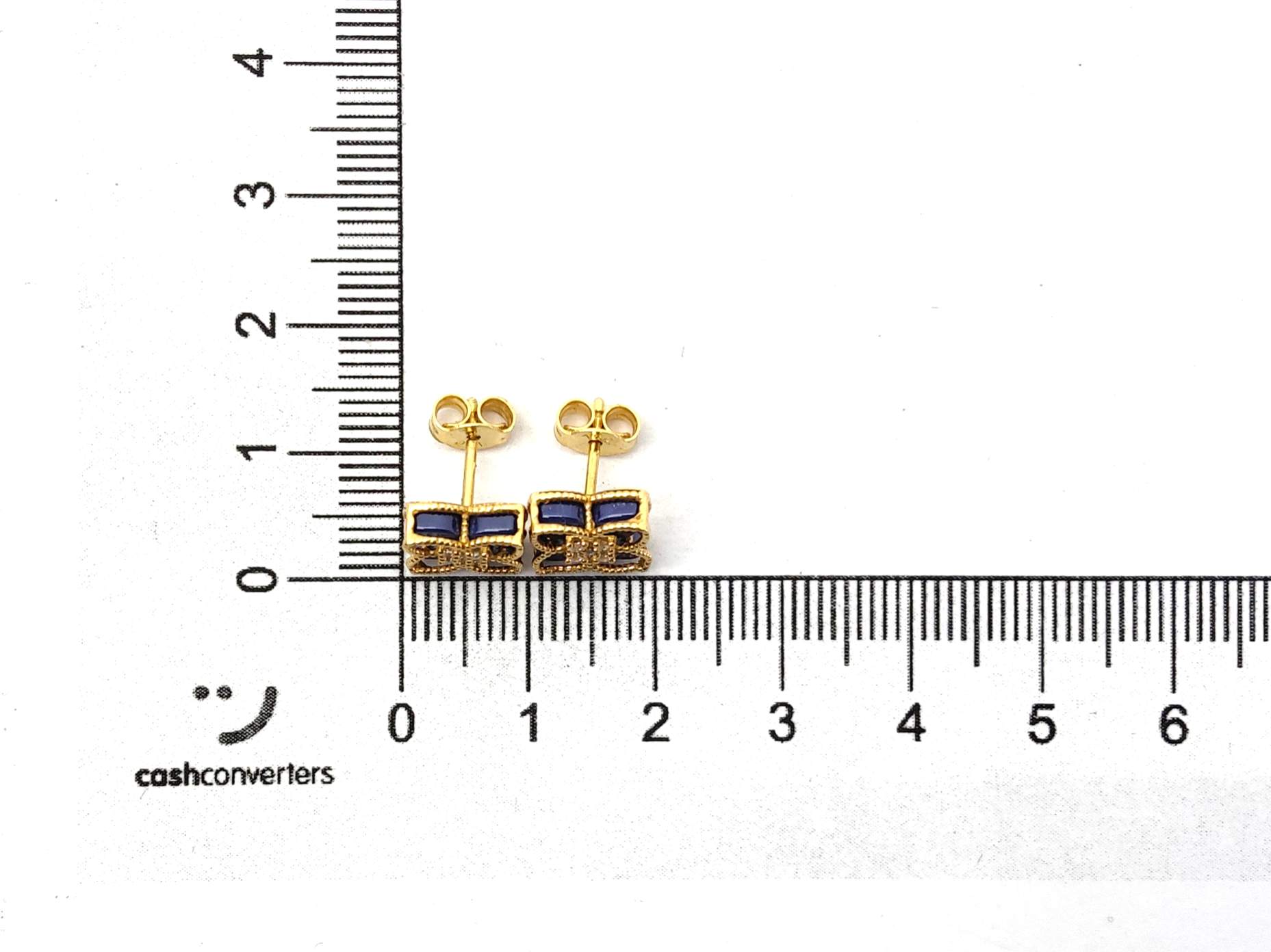 Pendientes Oro 18k Con Circonita - Imagen 4