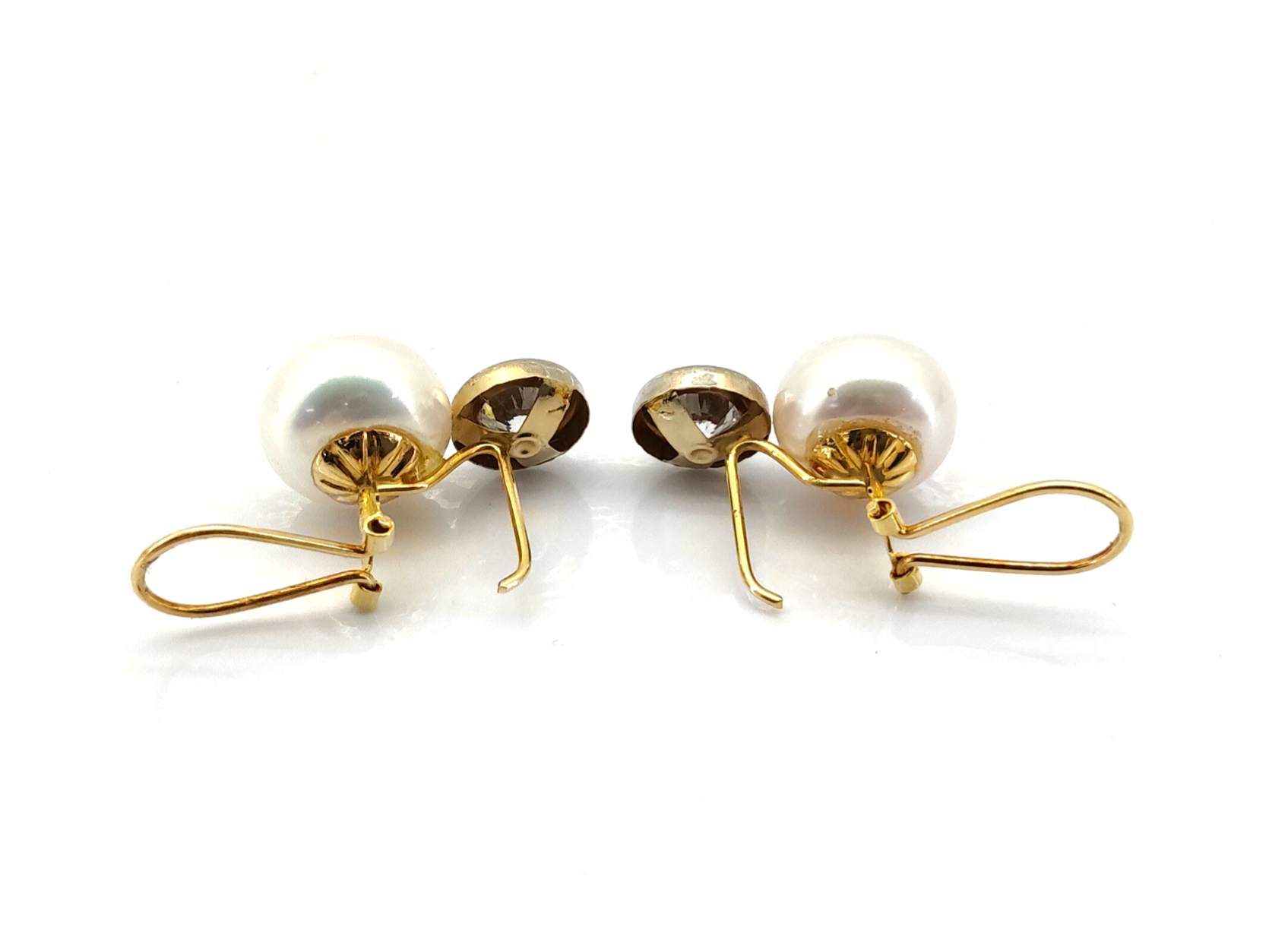 Pendientes Oro 18k Con Circonita,Perla - Imagen 3