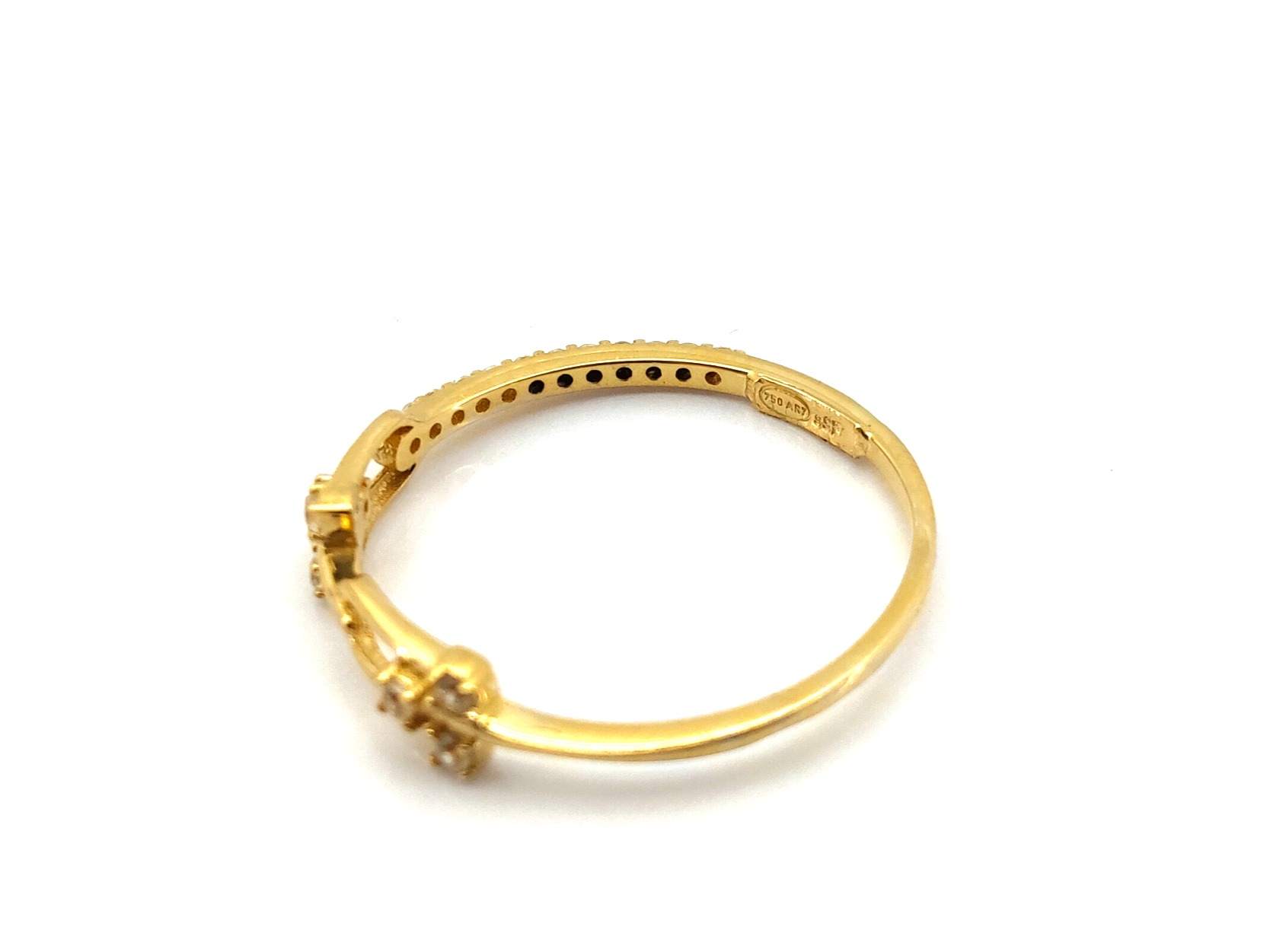 Anillo Oro 18k Con Circonita - Imagen 3