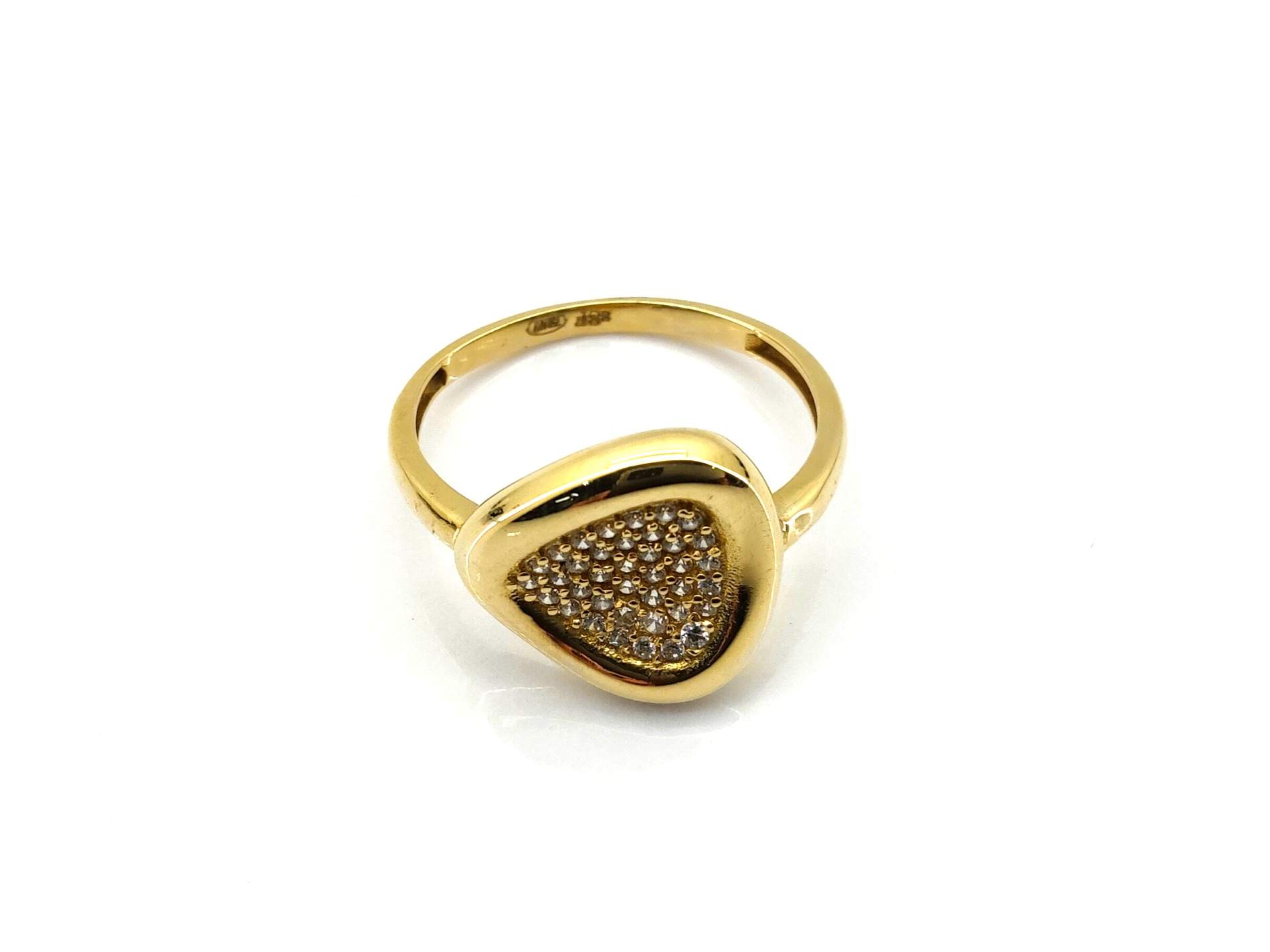Anillo Oro 18k Con Circonita - Imagen 2