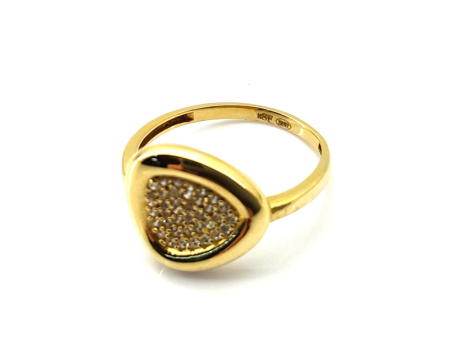 Anillo Oro 18k Con Circonita - Imagen 3