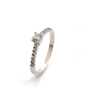Sortija Oro 18k Con Circonita