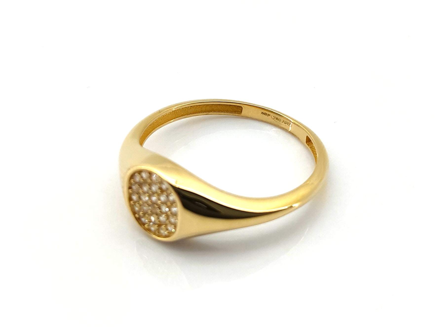 Sello Oro 18k Con Circonita - Imagen 3