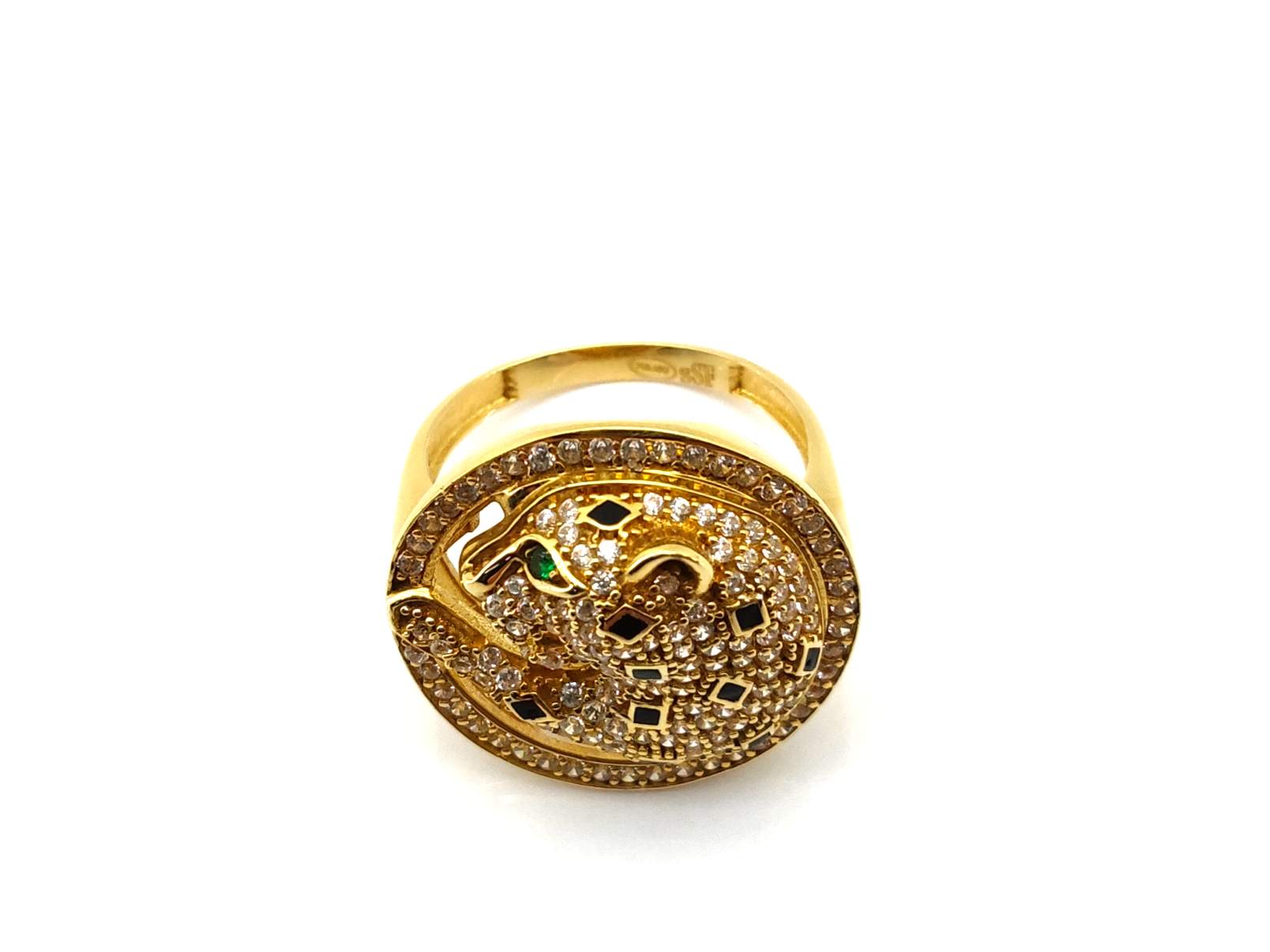 Anillo Oro 18k Con Circonita - Imagen 2