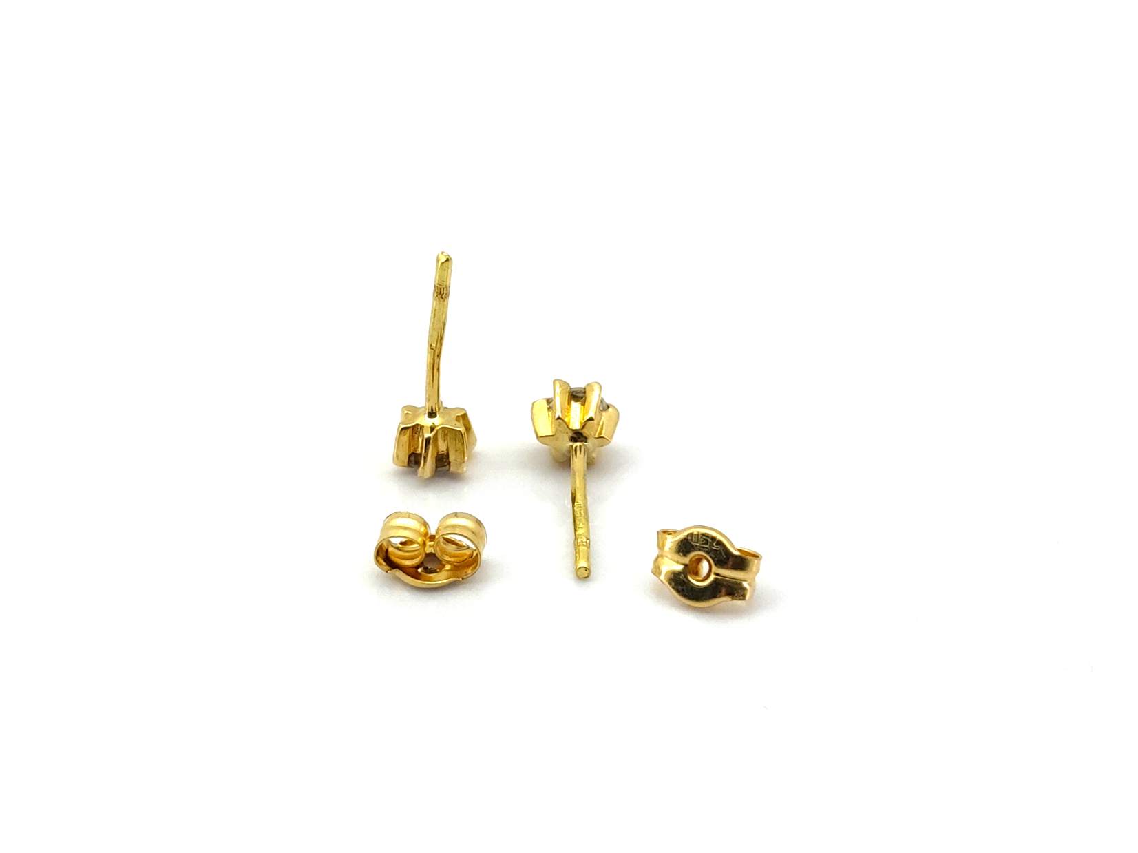 Pendientes Oro 18k Con Diamante - Imagen 3