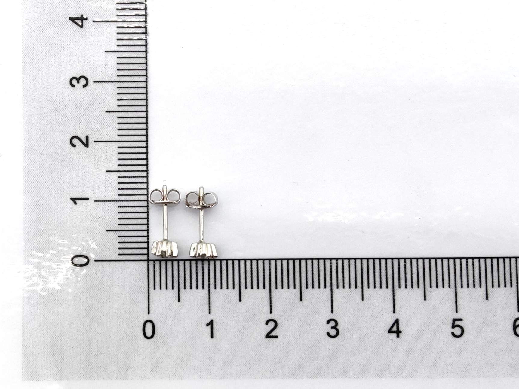 Pendientes Oro 18k Con Diamante - Imagen 4