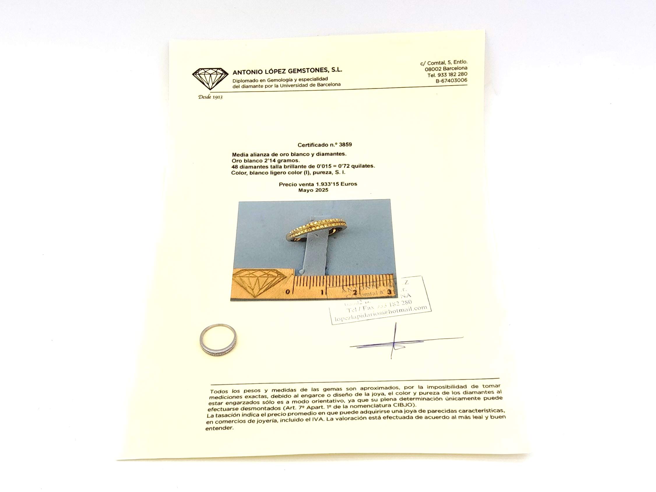 Sortija Oro 18k Con Diamante - Imagen 6