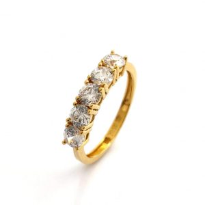 Sortija Oro 18k Con Circonita