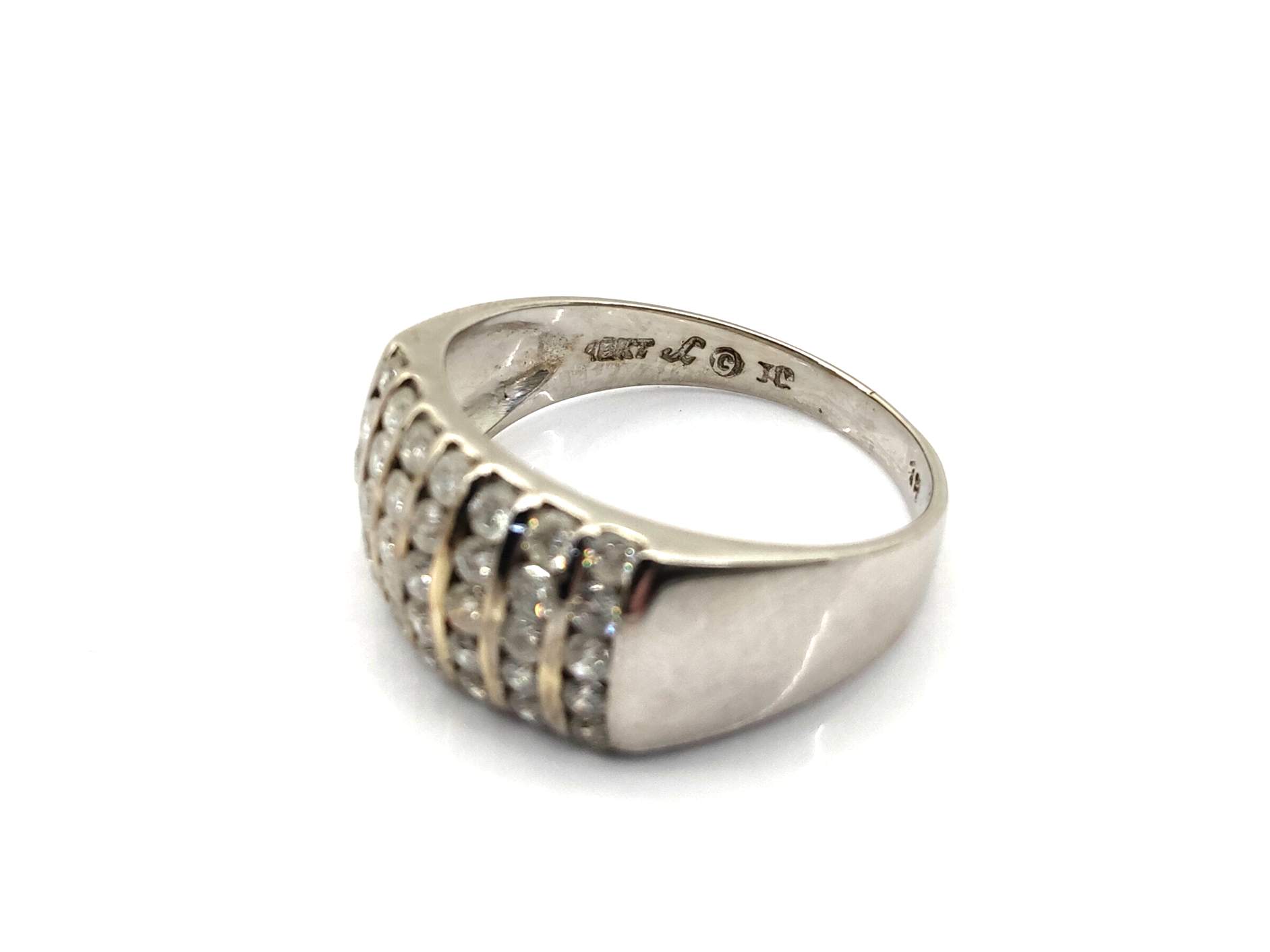 Alianza Oro 18k Con Diamante - Imagen 3