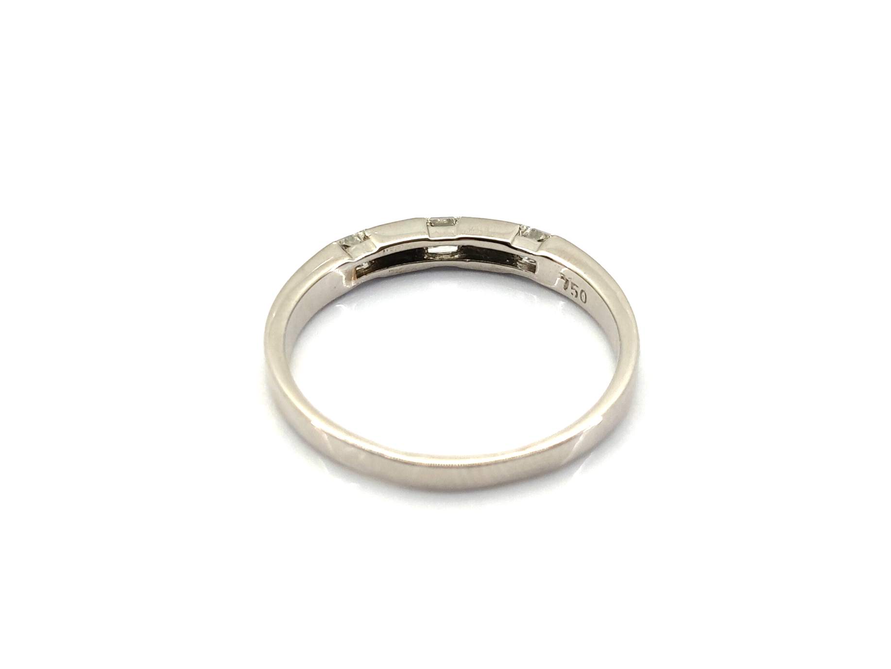 Alianza Oro 18k Con Diamante - Imagen 4