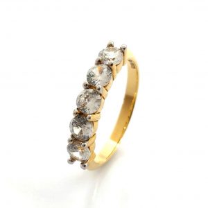 Sortija Oro 18k Con Circonita