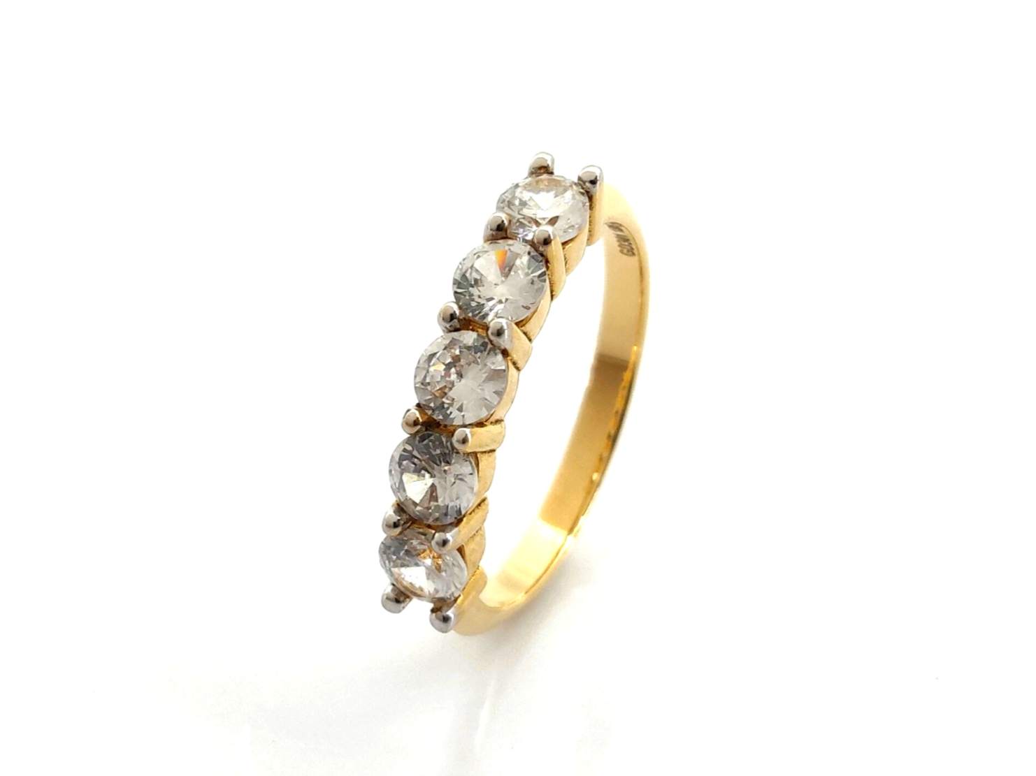 Sortija Oro 18k Con Circonita