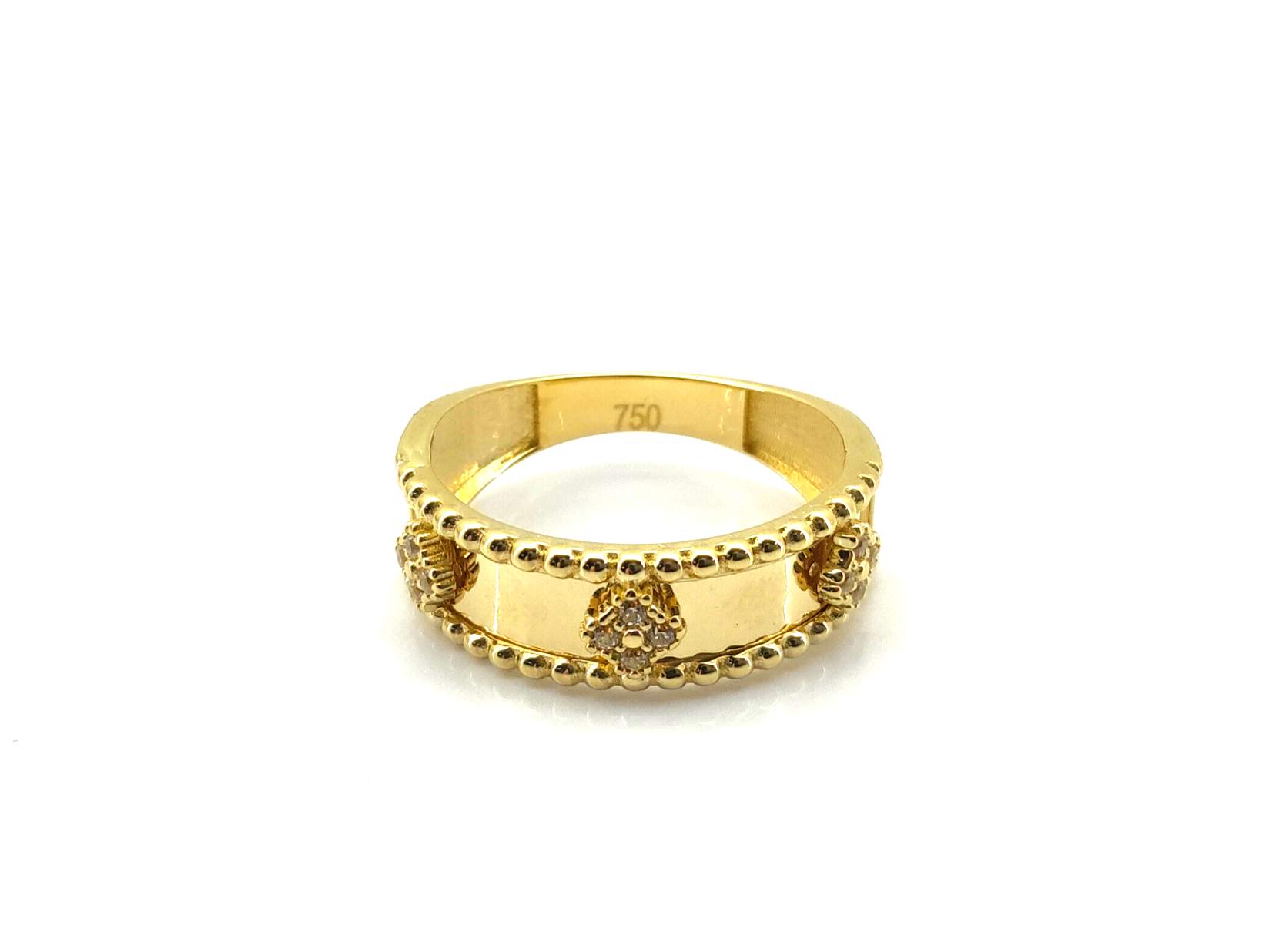 Anillo Oro 18k Con Circonita - Imagen 2