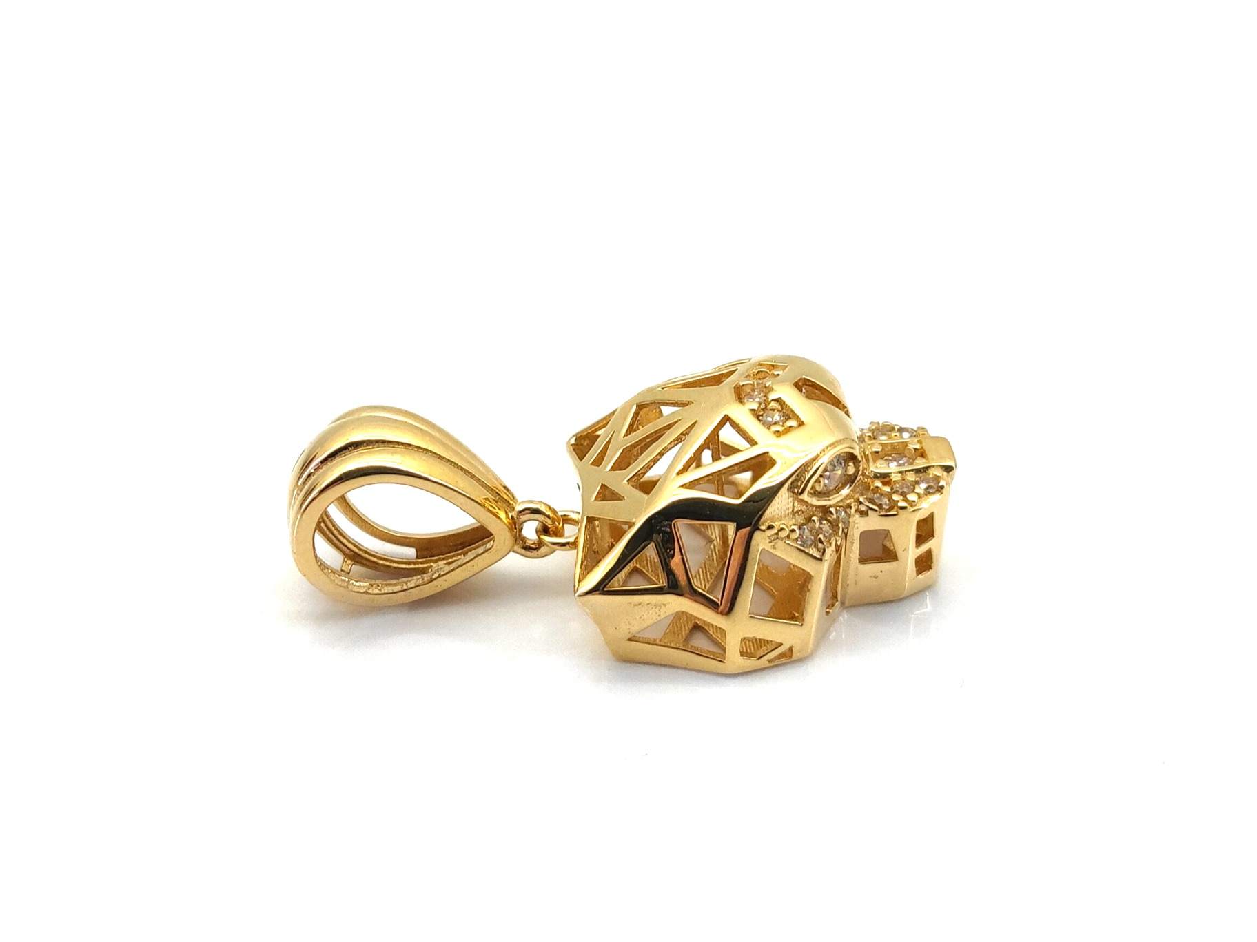 Colgante Oro 18k Con Circonita - Imagen 2