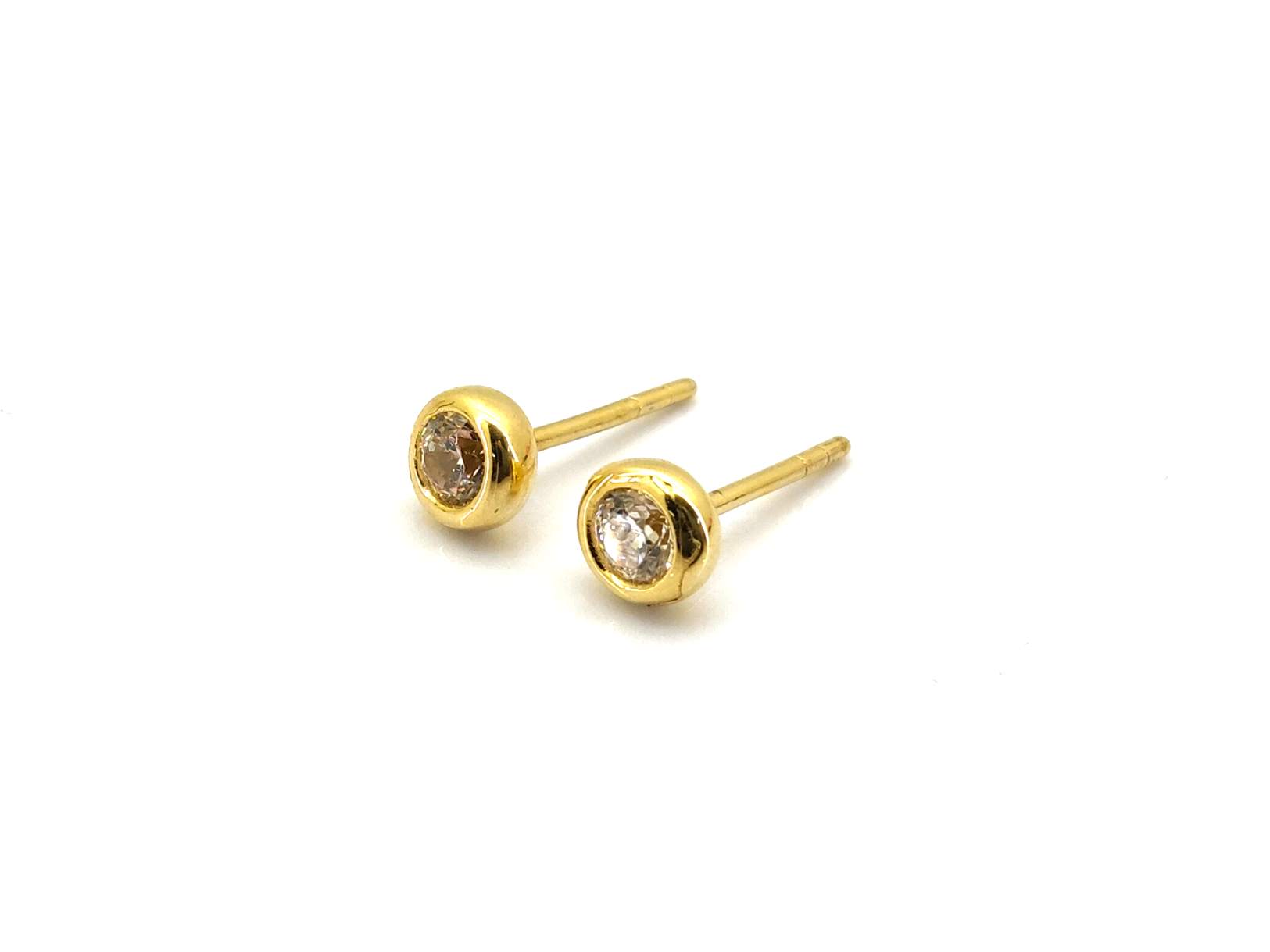 Pendientes Oro 18k Con Circonita - Imagen 2