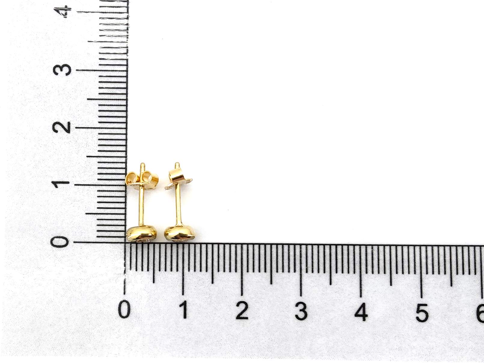 Pendientes Oro 18k Con Circonita - Imagen 4