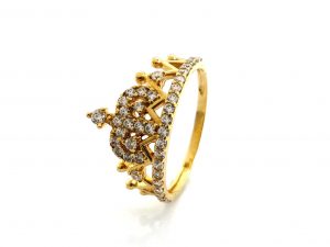 Anillo Oro 18k Con Circonita