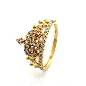 Anillo Oro 18k Con Circonita