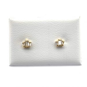Pendientes Oro 18k Con Circonita