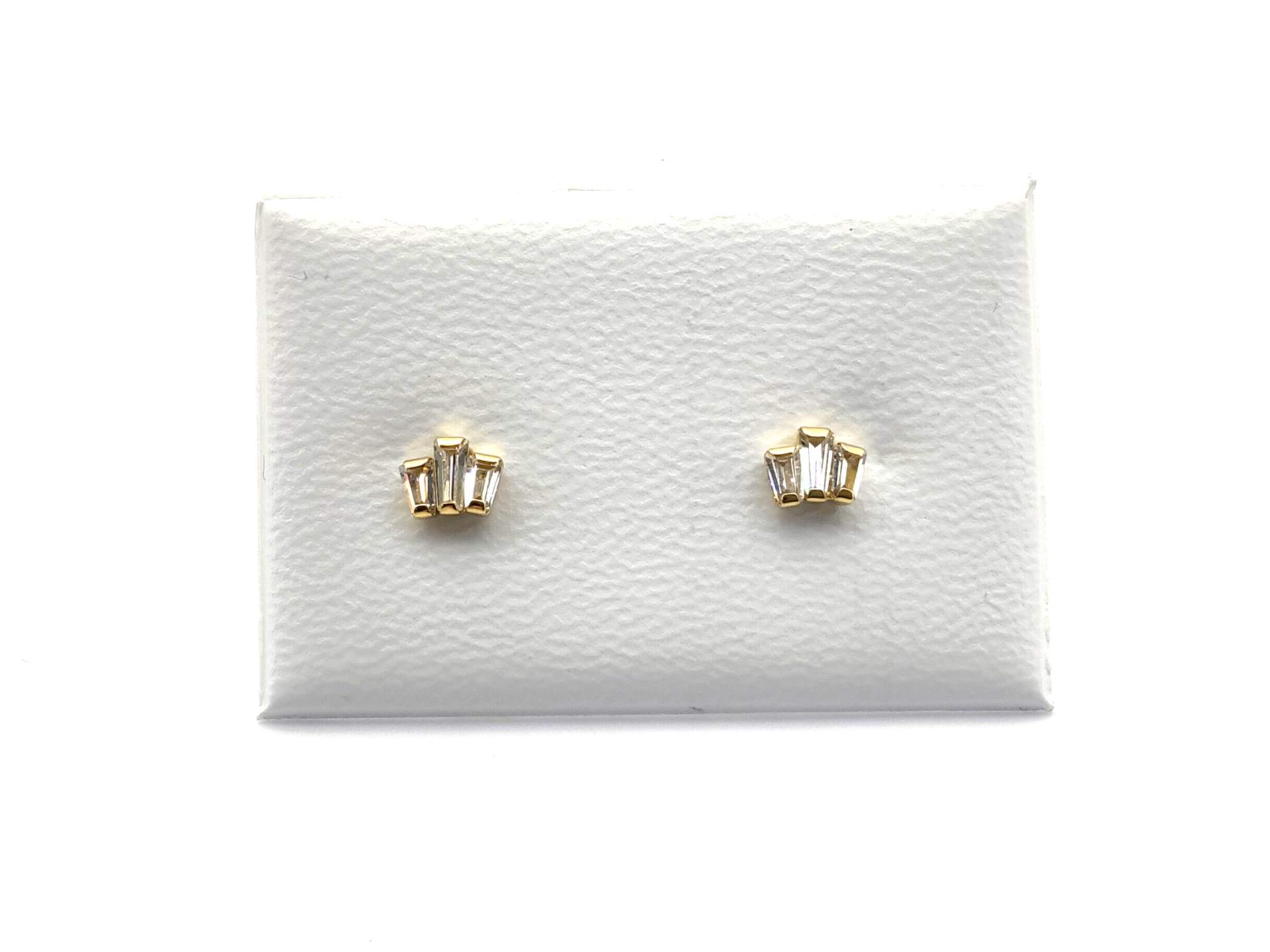 Pendientes Oro 18k Con Circonita