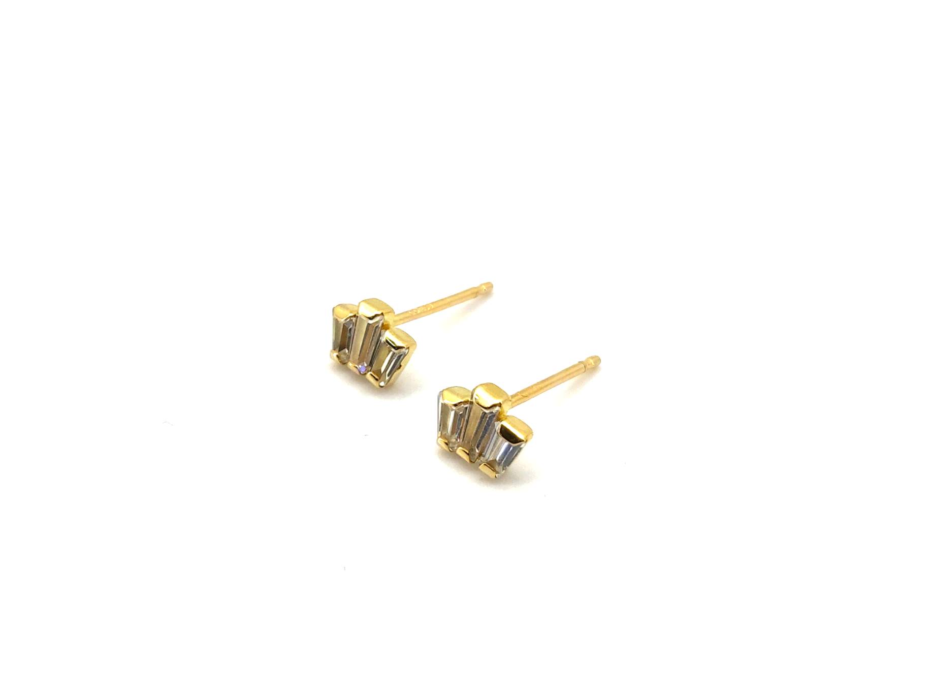 Pendientes Oro 18k Con Circonita - Imagen 2
