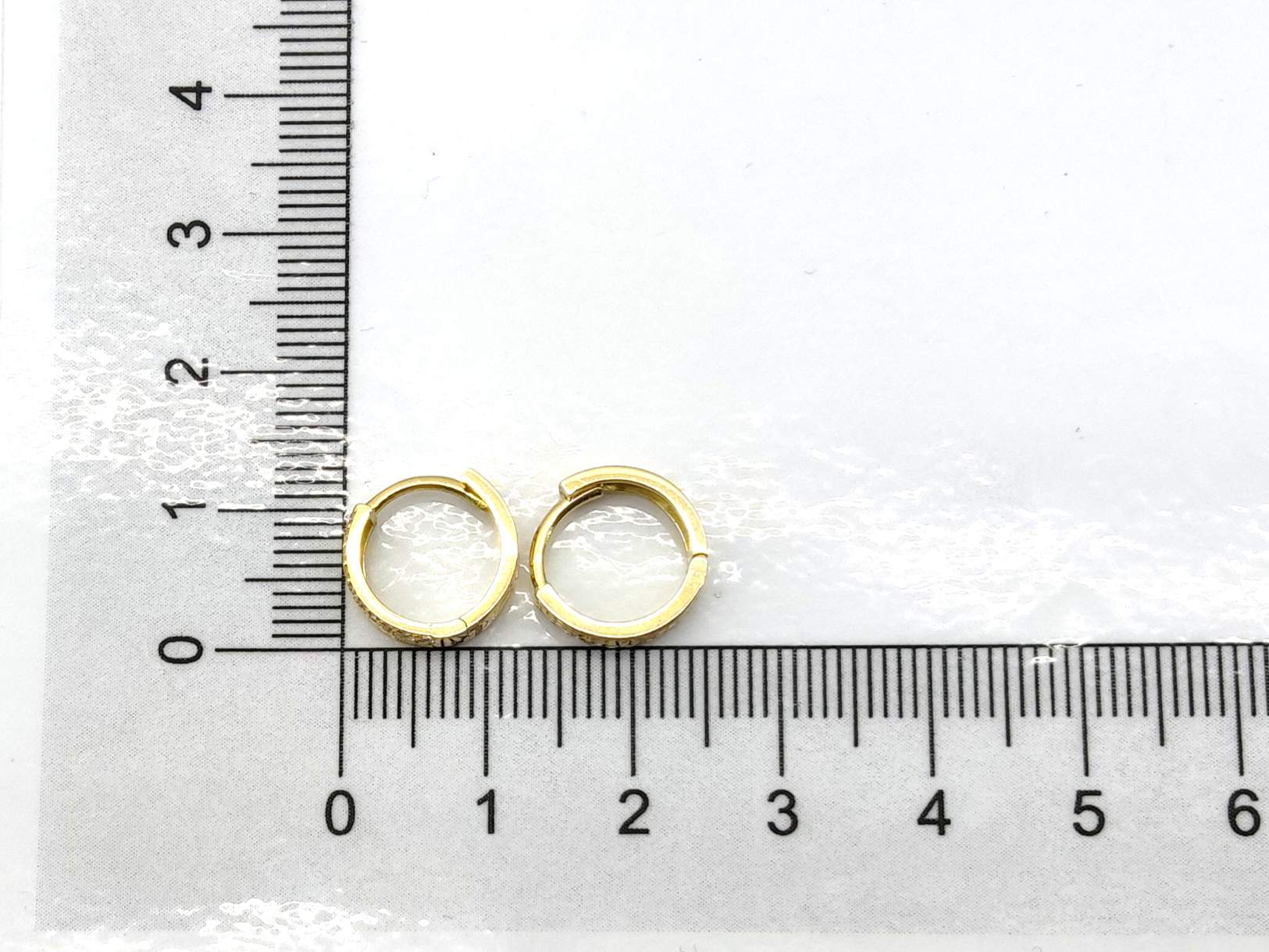 Argollas Oro 18k Con Circonita - Imagen 4