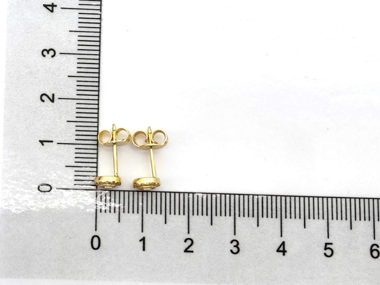 Pendientes Oro 18k Con Circonita - Imagen 4