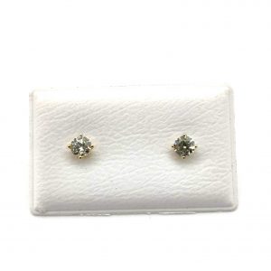 Pendientes Oro 18k Con Circonita