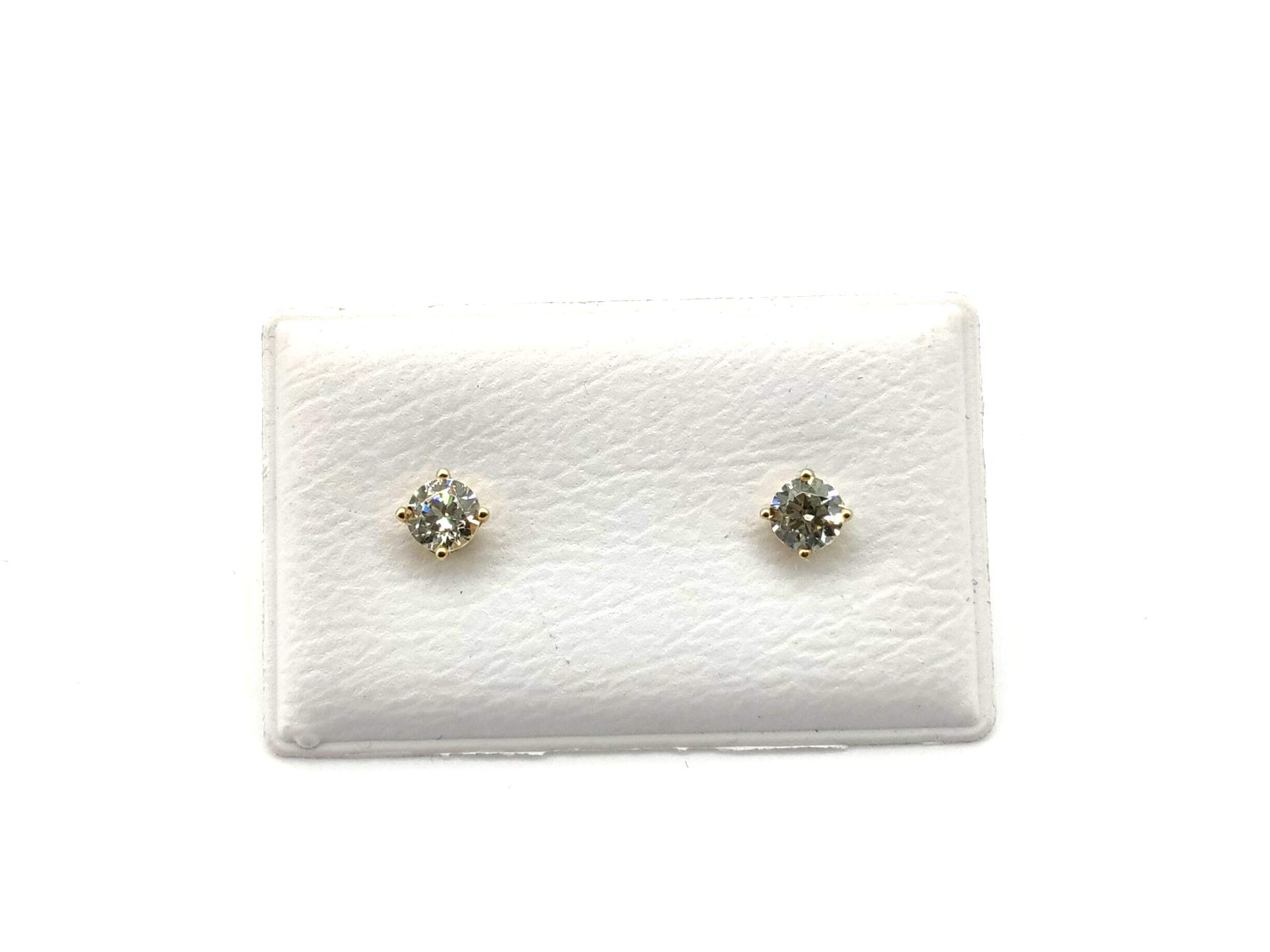 Pendientes Oro 18k Con Circonita