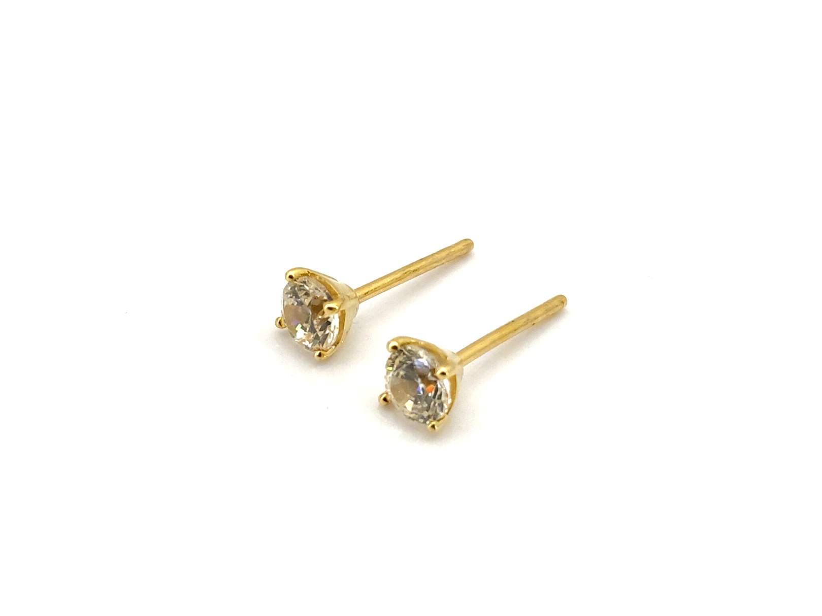 Pendientes Oro 18k Con Circonita - Imagen 2