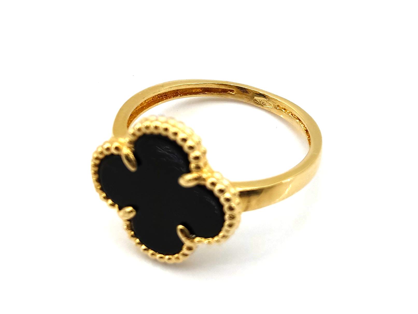 Anillo Oro 18k Con Onix - Imagen 3