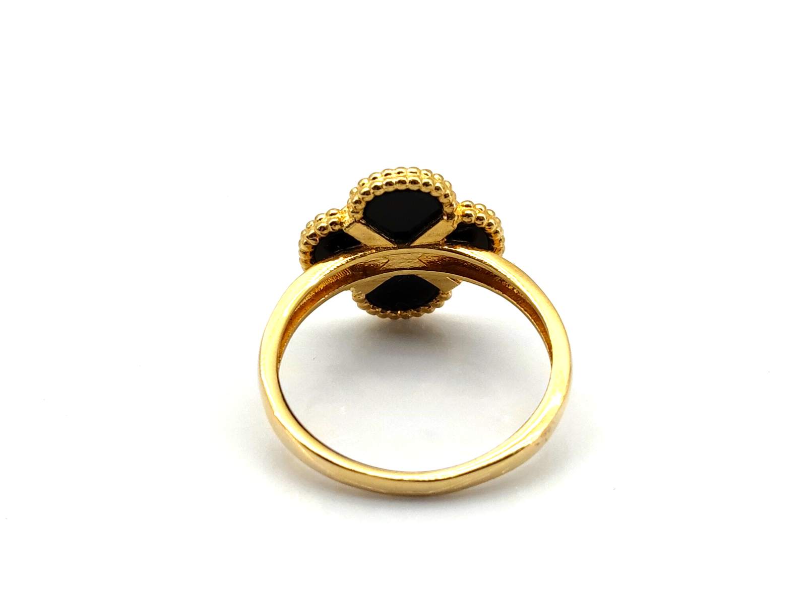 Anillo Oro 18k Con Onix - Imagen 4
