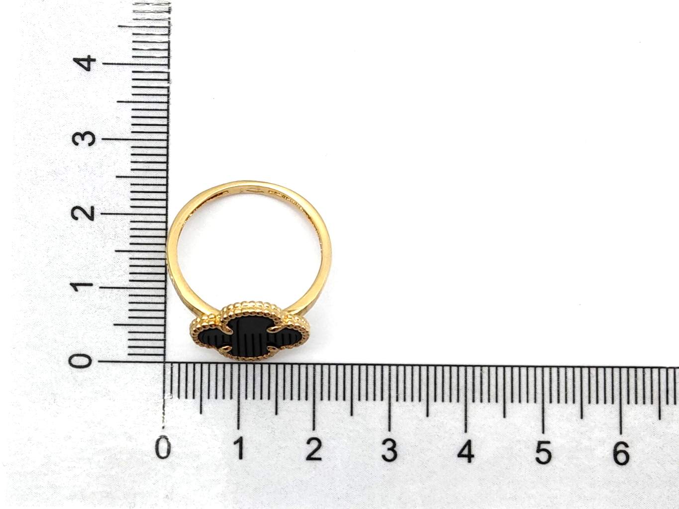 Anillo Oro 18k Con Onix - Imagen 5