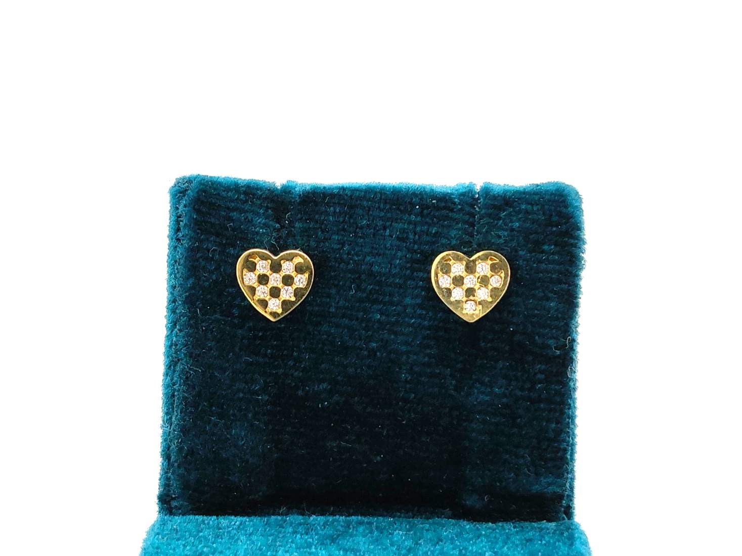 Pendientes Oro 18k Con Circonita