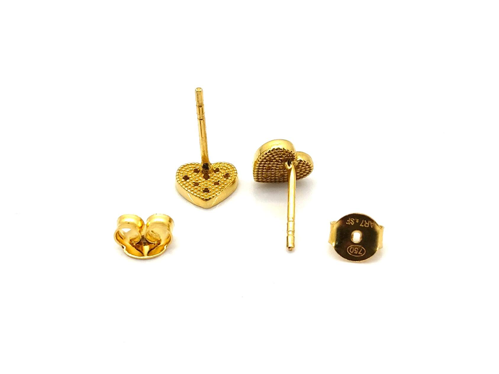 Pendientes Oro 18k Con Circonita - Imagen 3