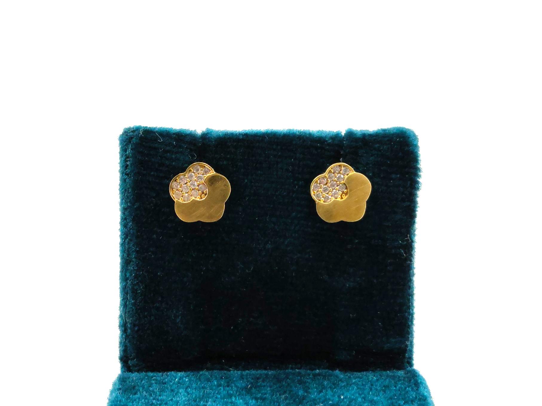 Pendientes Oro 18k Con Circonita
