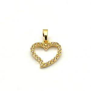 Colgante Oro 18k Con Circonita