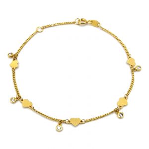 Pulsera Oro 18k Con Circonita