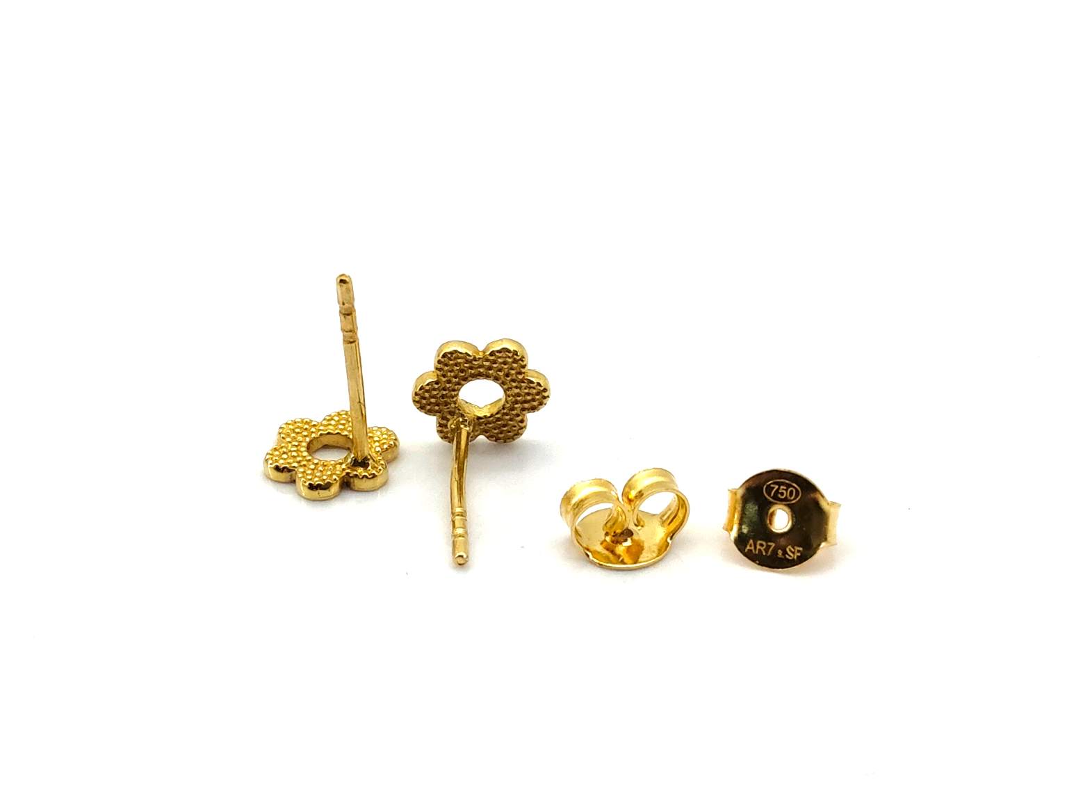 Pendientes Oro 18k Con Circonita - Imagen 3