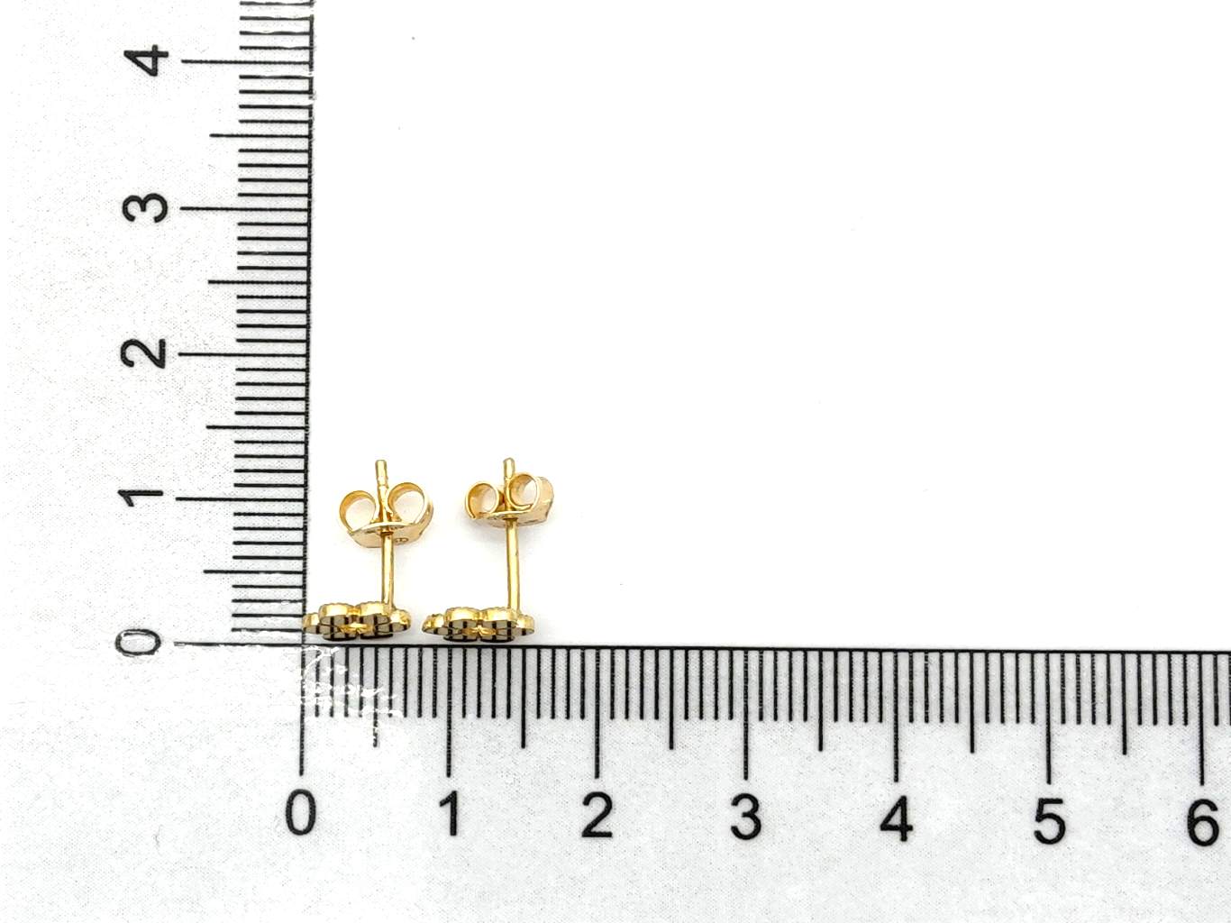 Pendientes Oro 18k Con Circonita - Imagen 4
