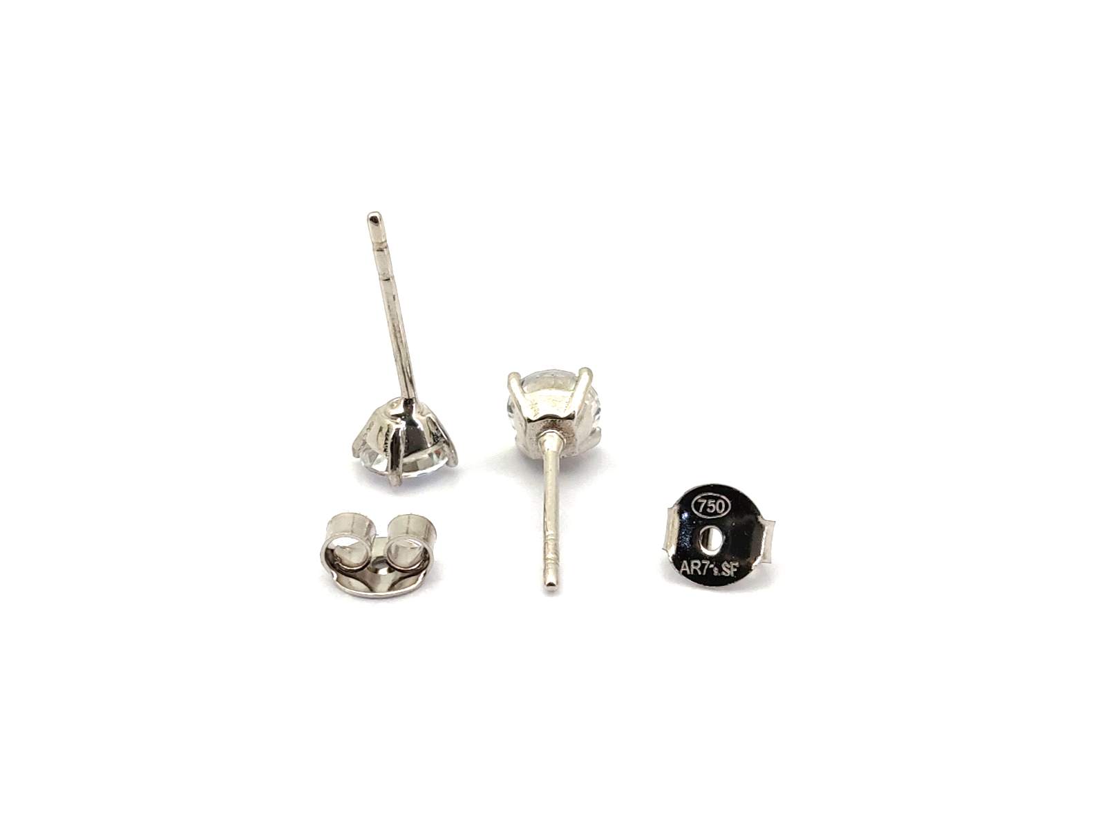 Pendientes Oro 18k Con Circonita - Imagen 3