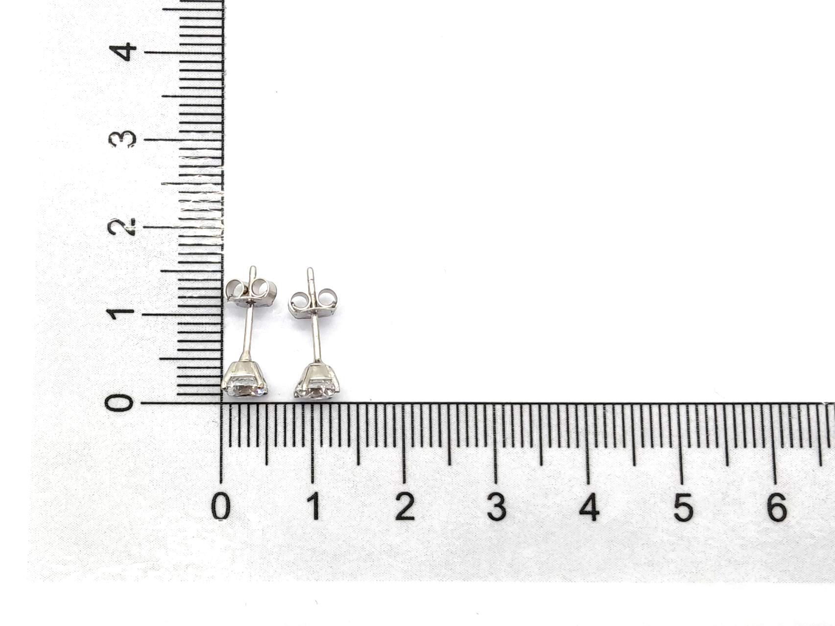 Pendientes Oro 18k Con Circonita - Imagen 4