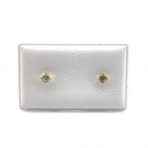 Pendientes Oro 18k Con Circonita