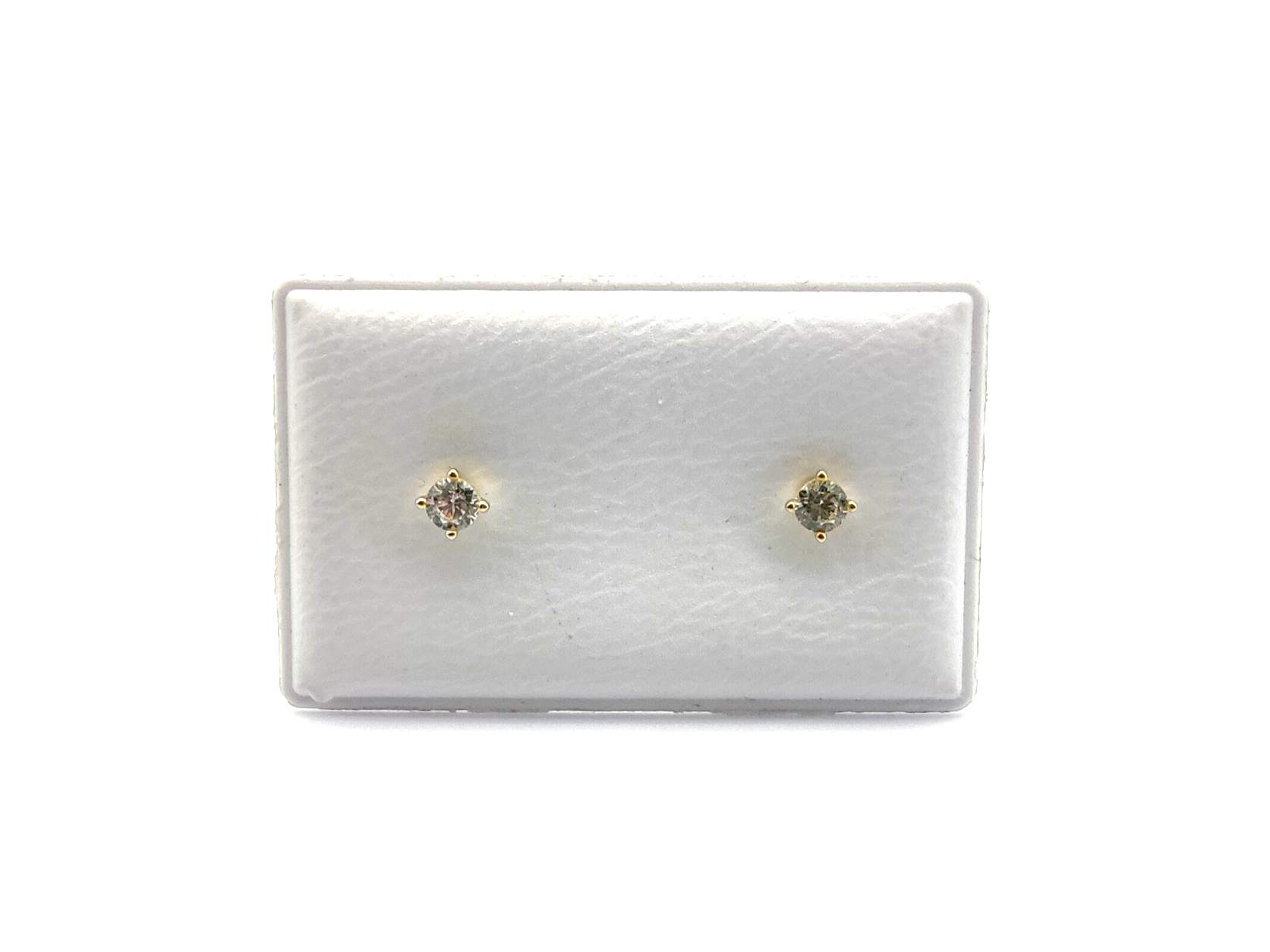 Pendientes Oro 18k Con Circonita