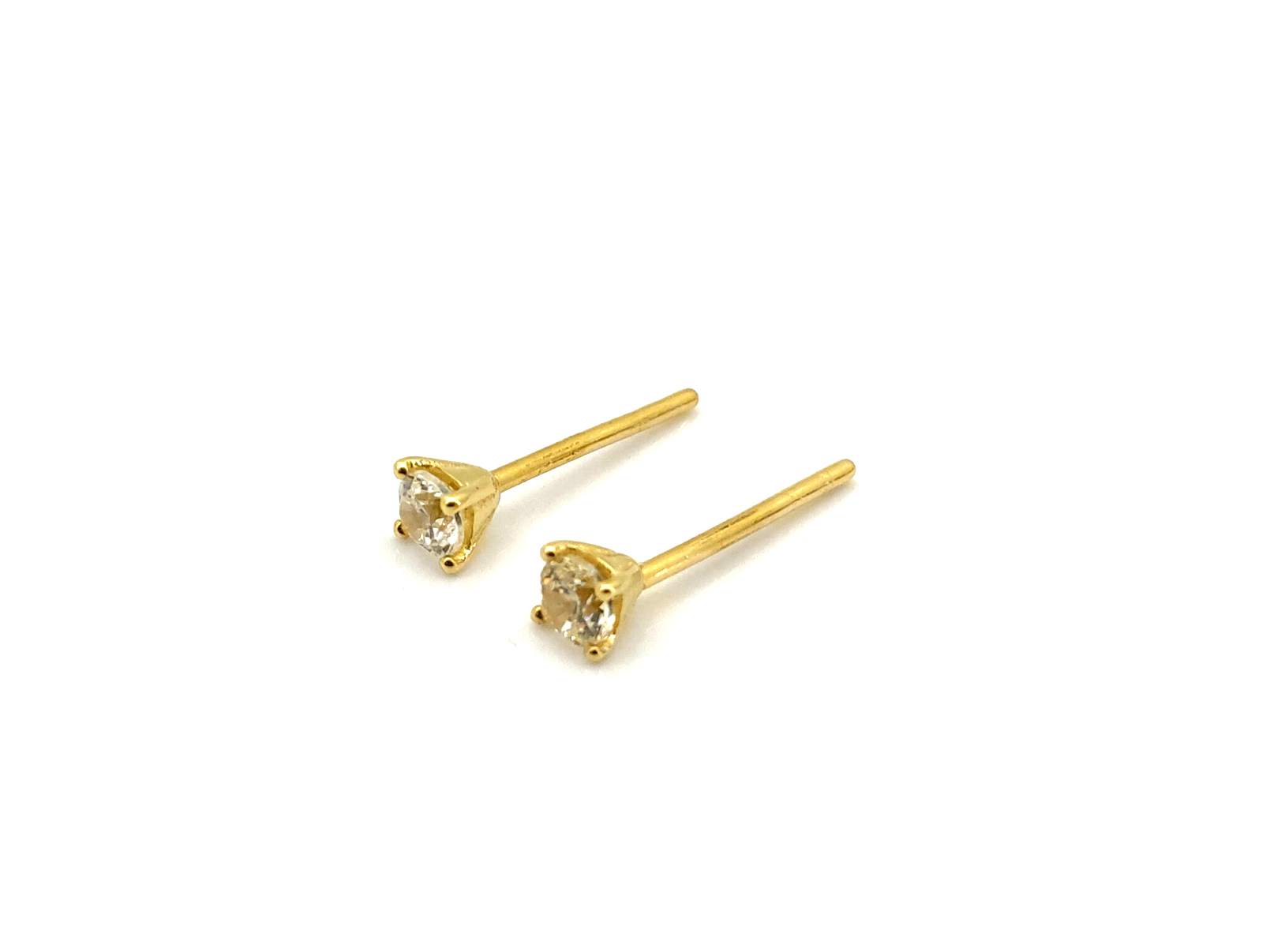 Pendientes Oro 18k Con Circonita - Imagen 2