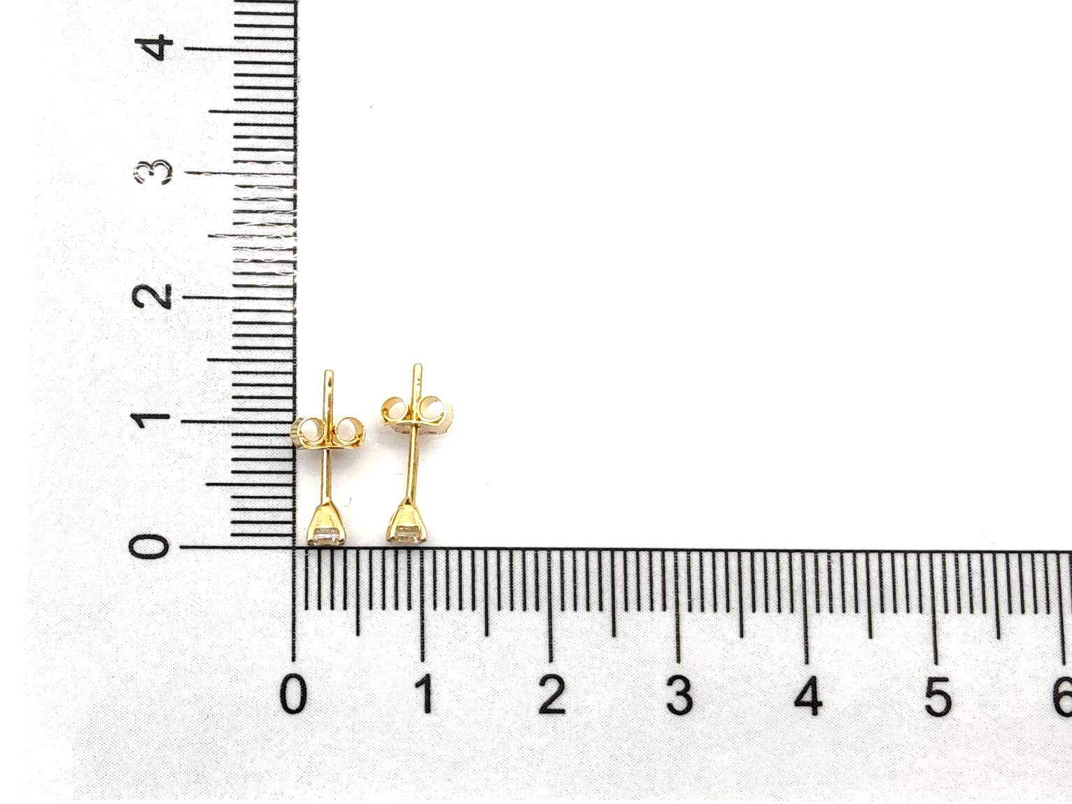 Pendientes Oro 18k Con Circonita - Imagen 4