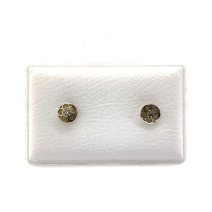 Pendientes Oro 18k Con Circonita