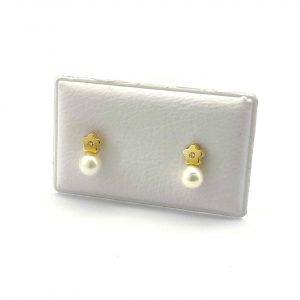 Pendientes Oro 18k Con Circonita